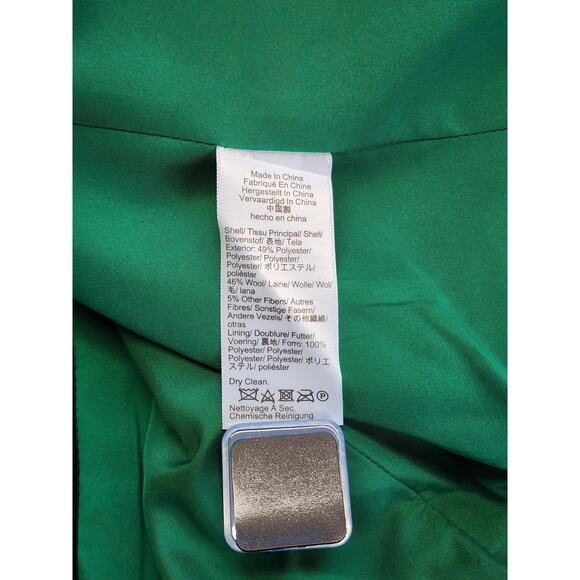 J.Crew Coat Womens Petite P00 Navy Blue Wool Blend Overcoat Gold Button Lagelook - Picture 9 of 13